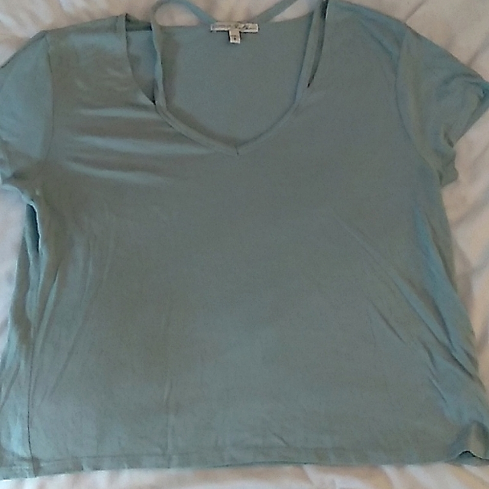Express one eleven small green shirt